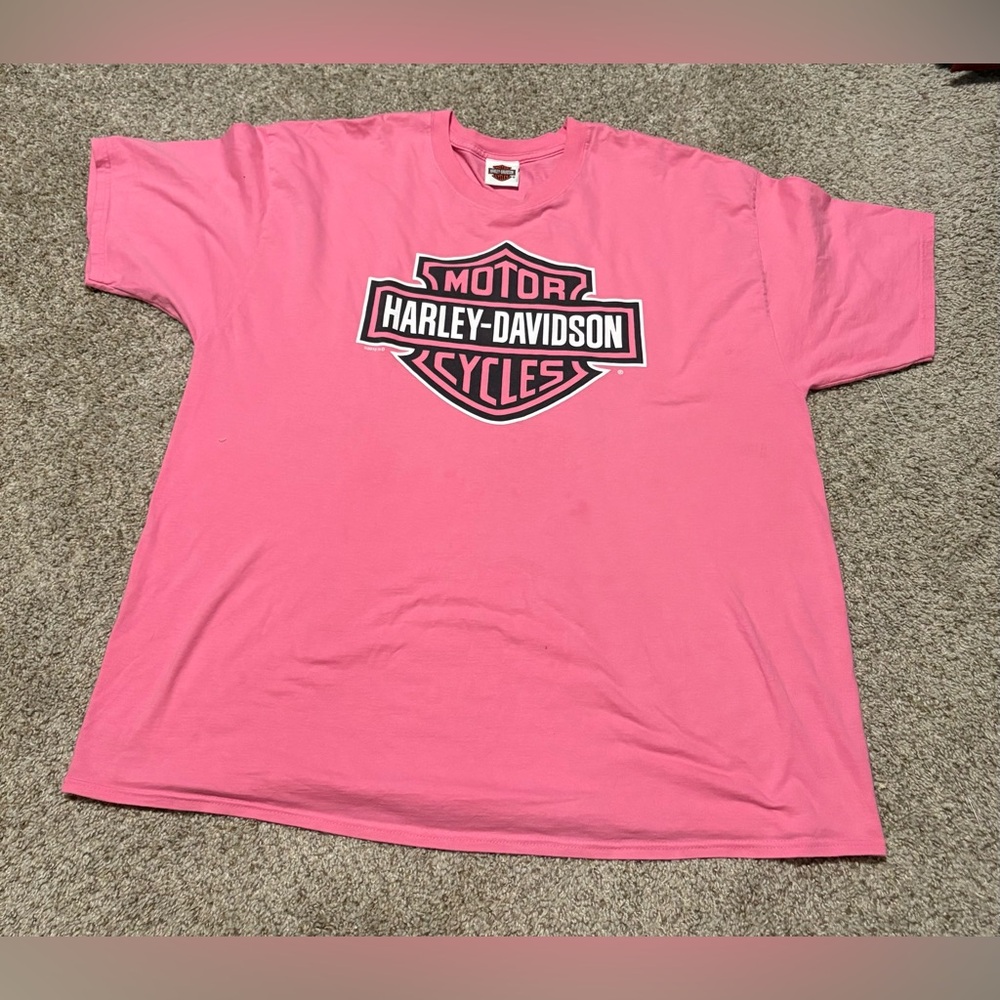 🌸 PINK 🌸 Harley-Davidson Tee with Iconic Logo
